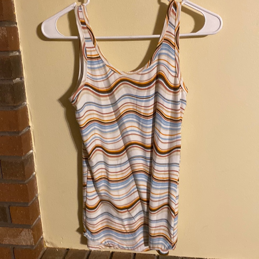 No boundaries stripped tank top